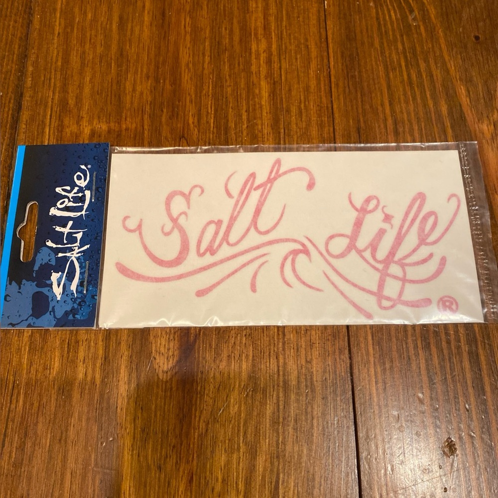 Salt Life 6” Pink Wave Salt Life Decal